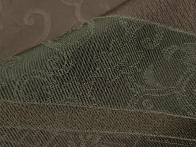 平和屋着物■道行コート 草花文 正絹 逸品 CAAK3876dy