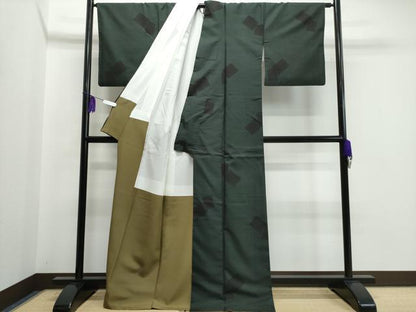 平和屋着物●本場大島紬 9マルキ 吉祥文 正絹 逸品 CAAK4387vf