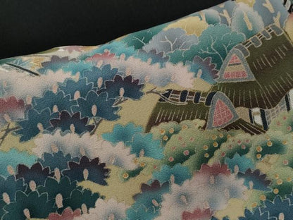 平和屋着物■豪華黒留袖 作家物 人物舟浜松文 正絹 逸品 CAAK6410yc