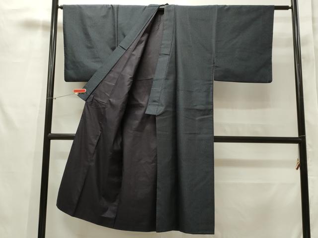 平和屋着物■男性 お召 亀甲文様 正絹 逸品 CAAK7291ze
