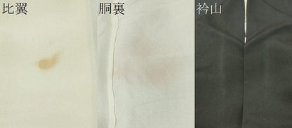 平和屋着物■豪華黒留袖 駒刺繍 雲重ね飛鶴箔散らし文 金彩 正絹 逸品 CAAK8252ev