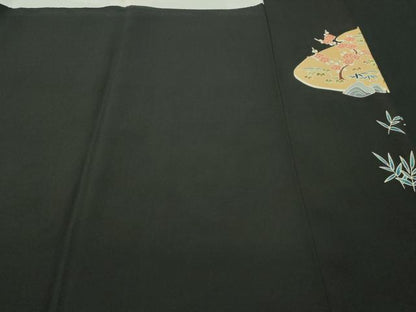 平和屋着物■豪華黒留袖 作家物 風景文 正絹 逸品 CAAK8274ev