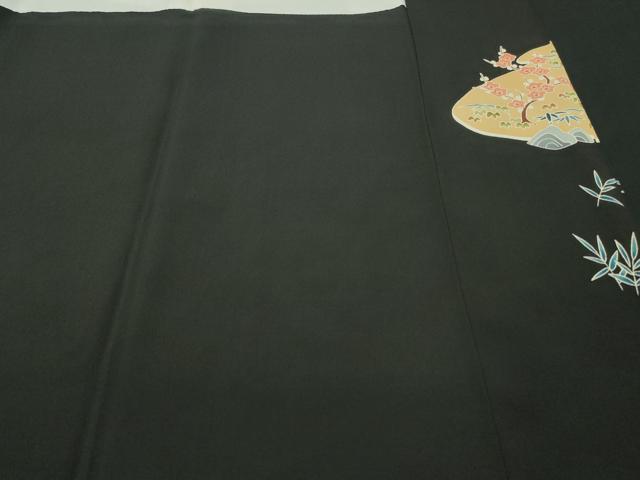平和屋着物■豪華黒留袖 作家物 風景文 正絹 逸品 CAAK8274ev