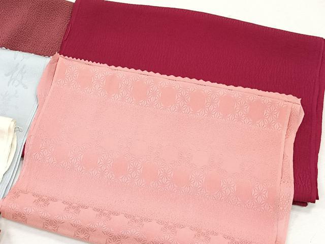 平和屋着物★和装小物　上質な帯揚げ10枚セット　刺繍　桜　舞蝶文　麻の葉　ぼかし染　金彩　丹後ちりめん　逸品　CAAL0420xi