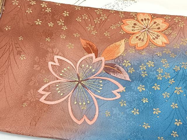 平和屋着物★和装小物　上質な帯揚げ10枚セット　刺繍　舞花文　飛鶴　ぼかし染　金彩　丹後ちりめん　逸品　CAAL0428xi