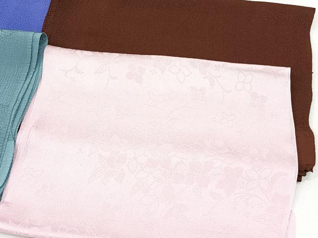 平和屋着物★和装小物　上質な帯揚げ10枚セット　刺繍　立涌花文　ぼかし染　金彩　未使用あり　逸品　CAAL0429xi