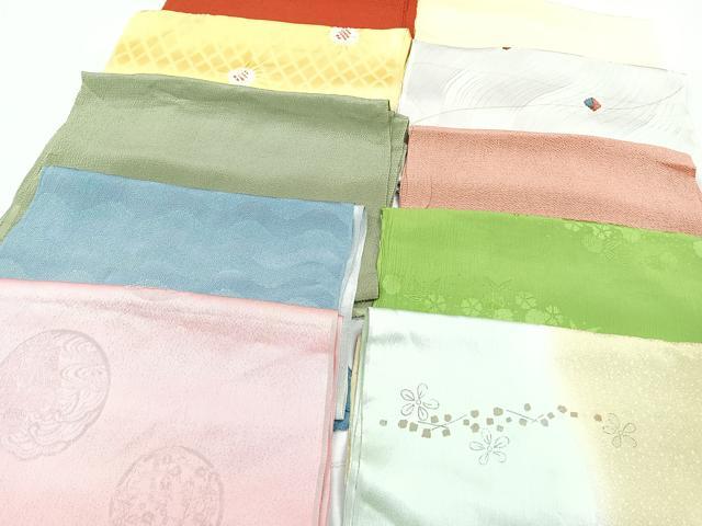 平和屋着物★和装小物 上質な帯揚げ 10枚セット 逸品 CAAL0727xi