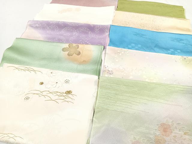 平和屋着物★和装小物 上質な帯揚げ 10枚セット 逸品 CAAL0750xi