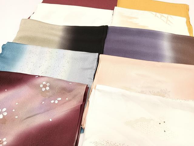 平和屋着物★和装小物　上質な帯揚げ　10枚セット　逸品　CAAL0774xi