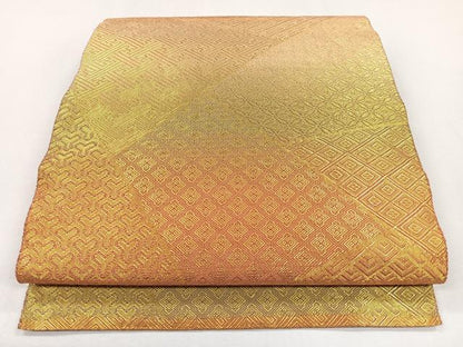 平和屋着物◎佐賀錦 全通柄袋帯 切嵌吉祥文 金糸 正絹 逸品 CAAL2407ua