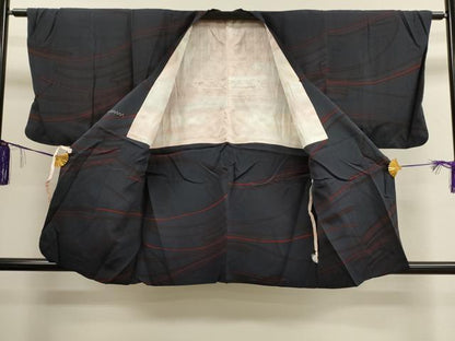 平和屋着物■道行コート 吉祥文 正絹 逸品 CAAL4121dy