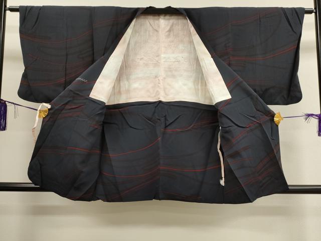 平和屋着物■道行コート 吉祥文 正絹 逸品 CAAL4121dy