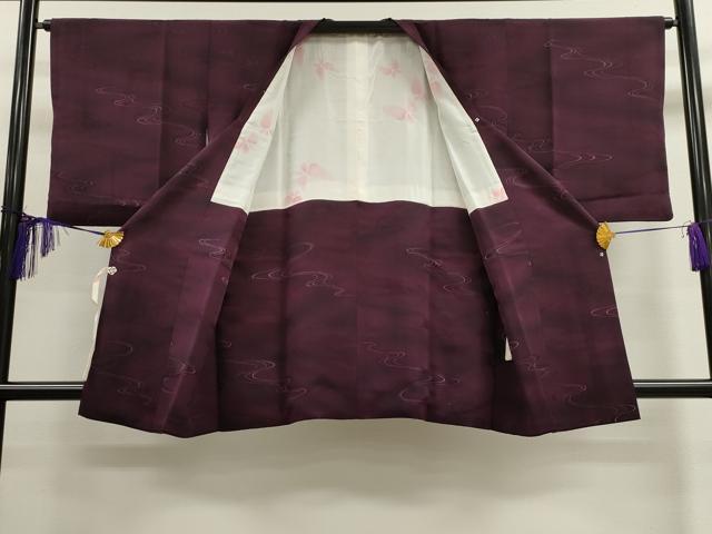 平和屋着物■道行コート 流水文 暈し染め 正絹 逸品 CAAL4260dy