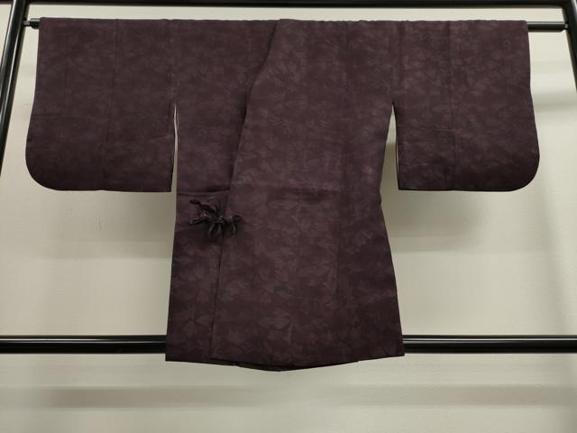 平和屋着物■道中着 舞葉文 正絹 逸品 CAAL4445dy