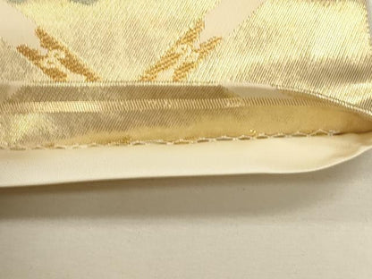 平和屋着物●六通柄袋帯 唐織 天井草花文 金糸 正絹 逸品 CAAL4951th