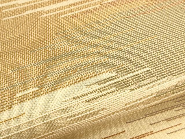 平和屋着物●六通柄　京袋帯　霞文　金糸　正絹　逸品　CAAL5006th