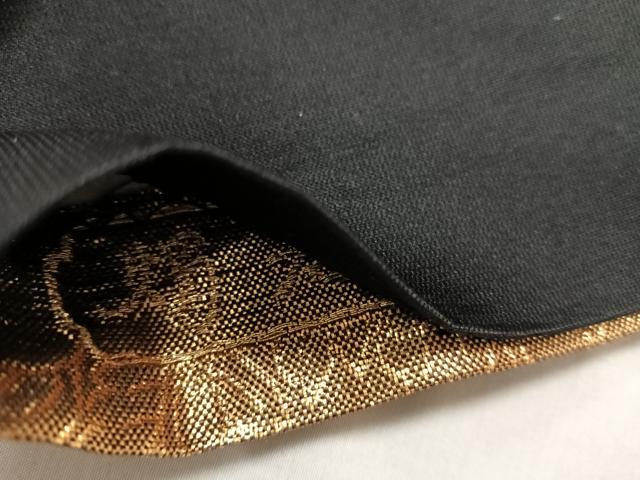 平和屋着物◎六通柄袋帯 燭光箔唐草 金糸 正絹 逸品 CAAL5639kb