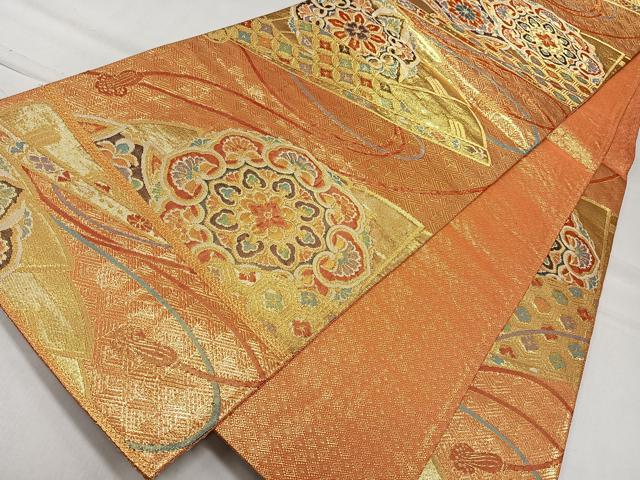 平和屋着物◎九百佐賀錦　六通柄袋帯　織匠宝文　金糸　正絹　逸品　CAAL5650kb