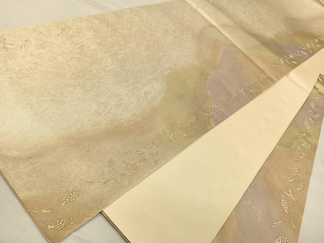 平和屋着物◎六通柄袋帯 吉祥文 正絹 逸品 CAAL5856kb