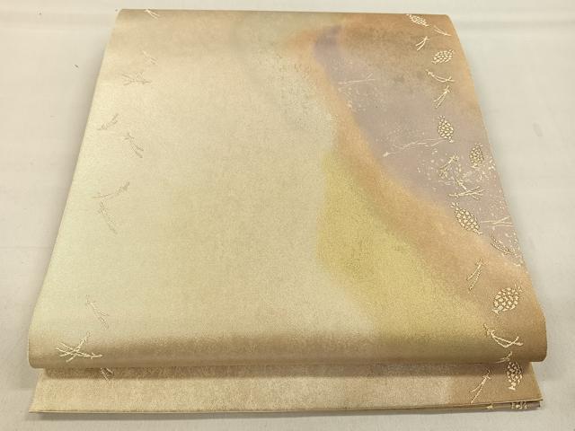 平和屋着物◎六通柄袋帯 吉祥文 正絹 逸品 CAAL5856kb