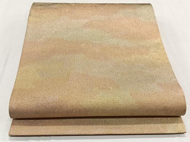 平和屋着物◎全通柄袋帯　砂子つづれ　霞文　金糸　正絹　逸品　CAAL5907kb