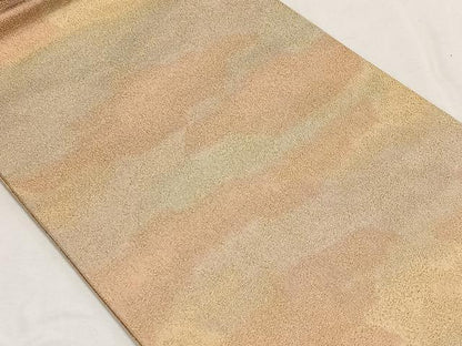 平和屋着物◎全通柄袋帯　砂子つづれ　霞文　金糸　正絹　逸品　CAAL5907kb