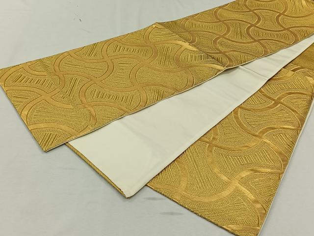 平和屋着物◎六通柄袋帯 吉祥文 金糸 正絹 逸品 CAAL6616qv