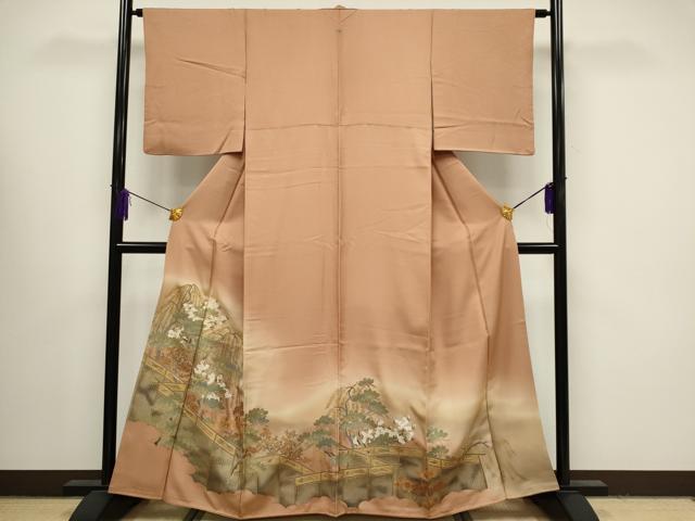 平和屋着物■豪華色留袖 枝花文 暈し染め 正絹 逸品 CAAL7240ou