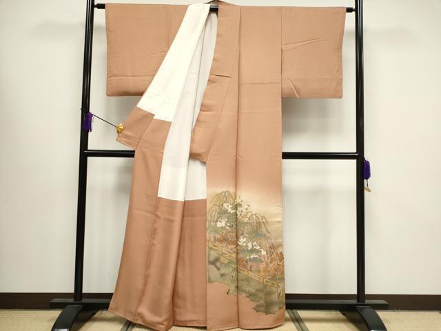 平和屋着物■豪華色留袖 枝花文 暈し染め 正絹 逸品 CAAL7240ou