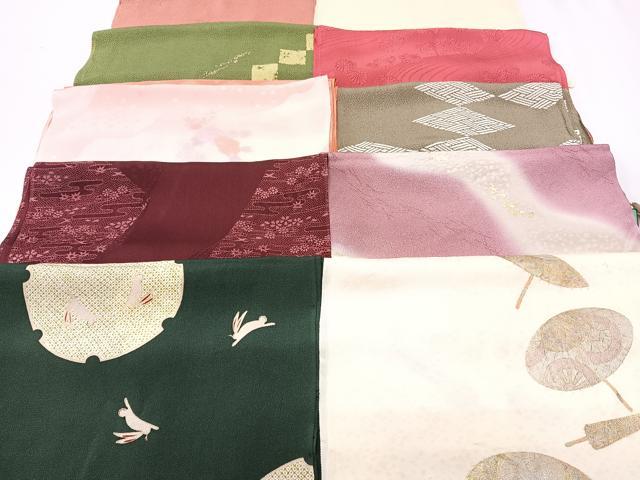 平和屋着物★和装小物　上質な帯揚げ　10枚セット　逸品　CAAM3098xi