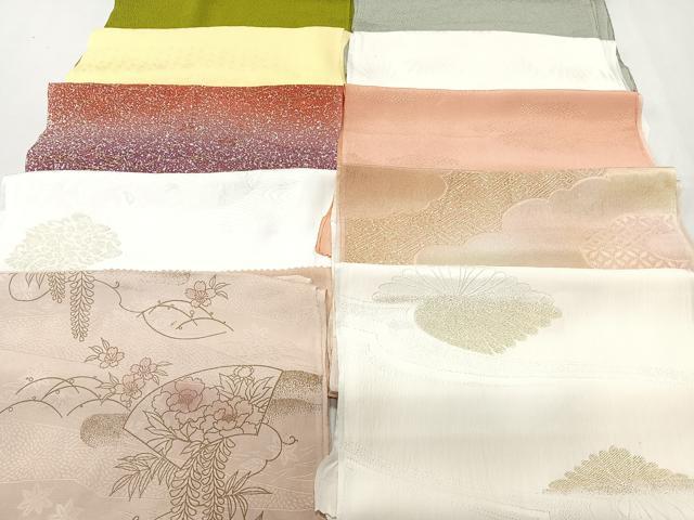 平和屋着物★和装小物　上質な帯揚げ　10枚セット　逸品　CAAM3117xi