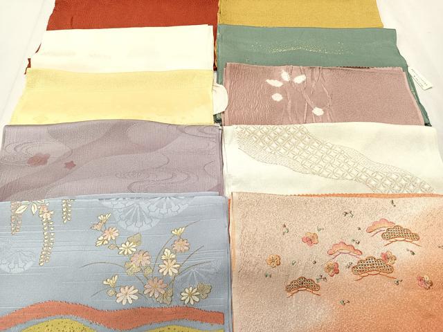 平和屋着物★和装小物　上質な帯揚げ　10枚セット　逸品　CAAM3192xi