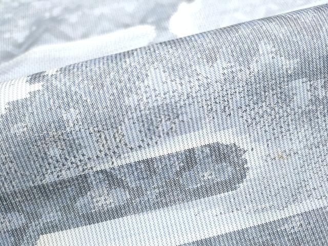 平和屋着物●本場大島紬 白大島 夢絣 雪の国 窪田織物謹製 証紙付き 正絹 逸品 CAAR8048vf