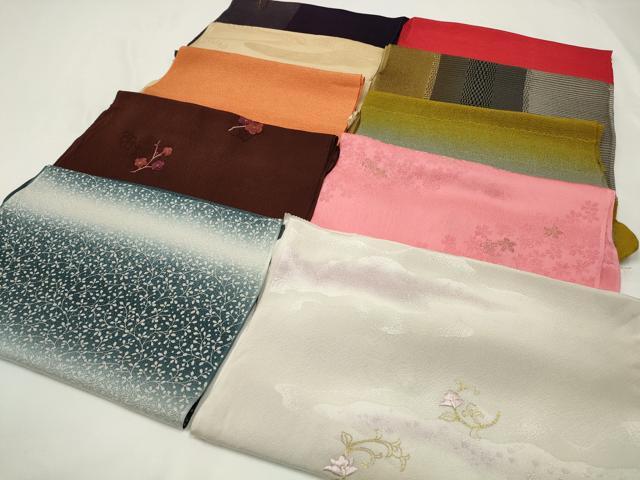 平和屋着物★和装小物 上質な帯揚げ 10枚セット 逸品 CAAM5263qe