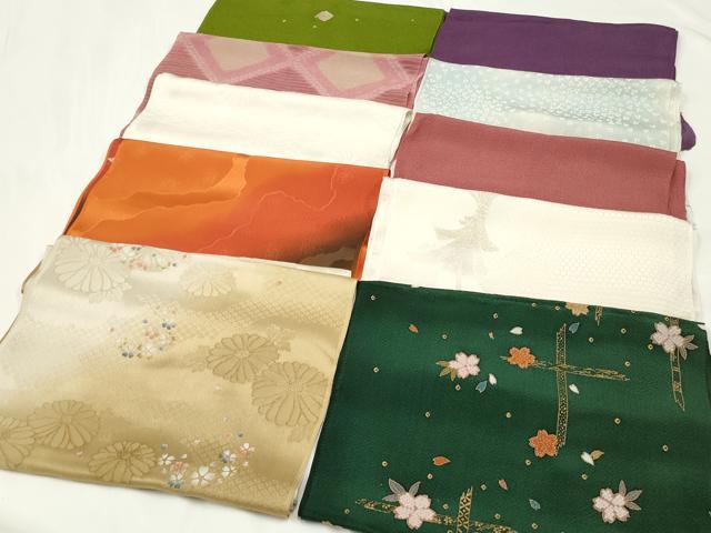 平和屋着物★和装小物 上質な帯揚げ 10枚セット 逸品 CAAM5312qe