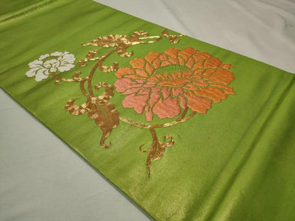 平和屋着物■太鼓柄袋帯　唐織　総刺繍　駒刺繍　正絹　逸品　CAAM8027in