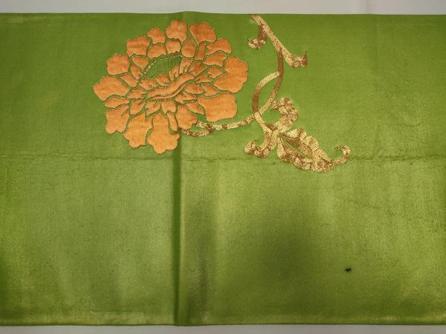 平和屋着物■太鼓柄袋帯　唐織　総刺繍　駒刺繍　正絹　逸品　CAAM8027in
