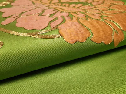 平和屋着物■太鼓柄袋帯　唐織　総刺繍　駒刺繍　正絹　逸品　CAAM8027in