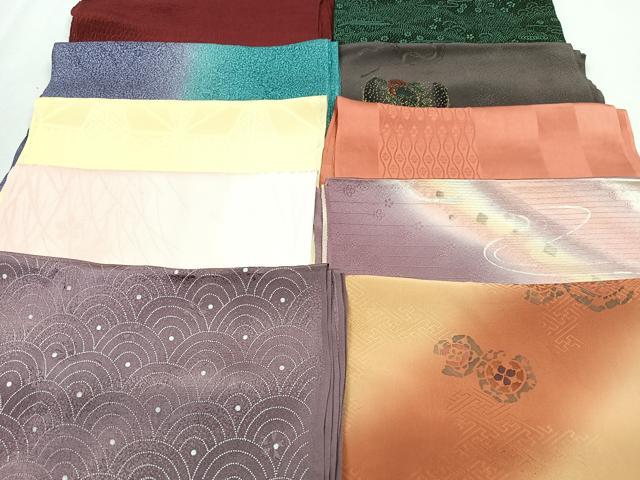 平和屋着物★和装小物 上質な帯揚げ 10枚セット 逸品 CAAM9618xe