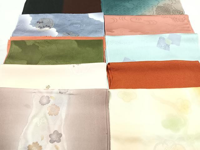 平和屋着物★和装小物 上質な帯揚げ 10枚セット 逸品 CAAM9683xe