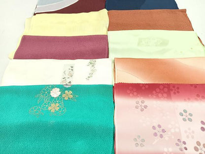 平和屋着物★和装小物　上質な帯揚げ　10枚セット　逸品　CAAM9728xe