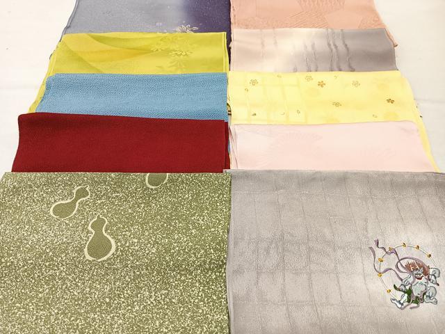 平和屋着物★和装小物 上質な帯揚げ 10枚セット 逸品 CAAM9813xe