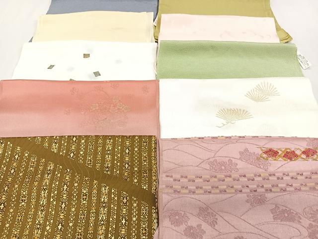 平和屋着物★和装小物 上質な帯揚げ 10枚セット 逸品 CAAN0897xi
