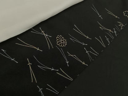 平和屋着物■豪華黒留袖 几帳花車文 金彩 正絹 逸品 CAAN7321kb