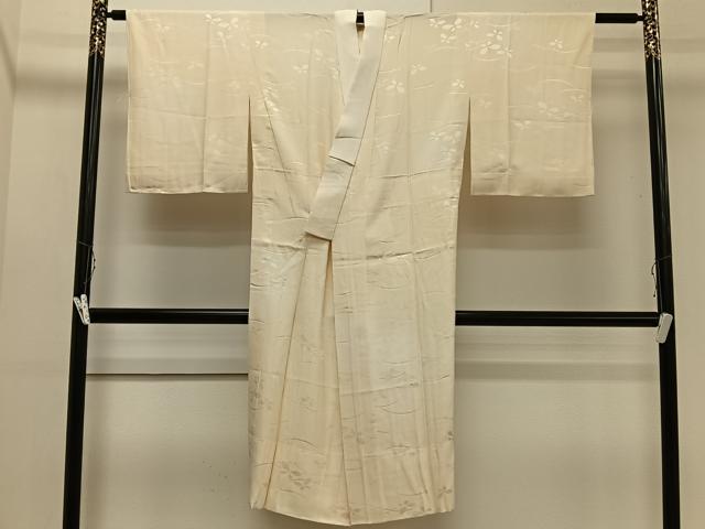 平和屋着物■長襦袢 無双仕立て 露芝舞蝶地紋 暈し染め 正絹 逸品 CAAN7323kb