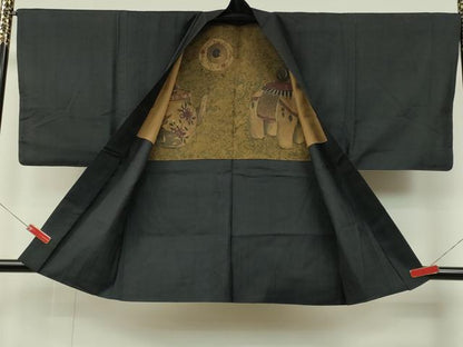 平和屋着物■男性　本場大島紬　アンサンブル　正絹　逸品　CAAO0668ku