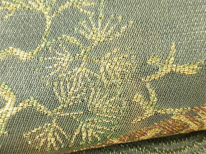 平和屋着物■六通柄袋帯 色紙重ね飛鳥樹林文 金糸 正絹 逸品 CAAO1005ch
