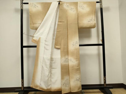 平和屋着物■訪問着　抽象文様　暈し染め　正絹　逸品　CAAO1746ou