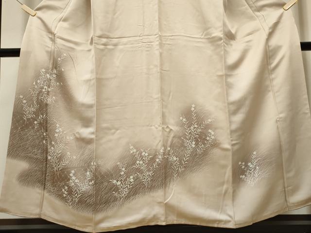 平和屋着物■訪問着　籬草花文　暈し染め　正絹　逸品　CAAO1754ou