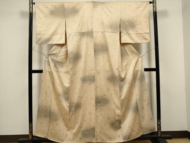 平和屋着物■上質な小紋　舞楓文　暈し染め　金彩　正絹　逸品　CAAO1759ou